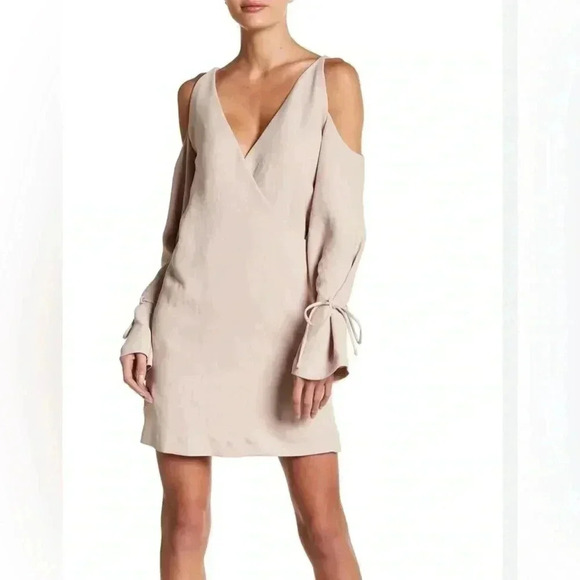 IRO Dresses & Skirts - IRO Lebeca Cold Shoulder Shift Dress In Pink Sz 8